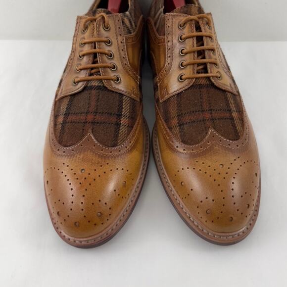 Spring Step‎ L’Artiste Thavo-Plaid tan oxfords main image 6